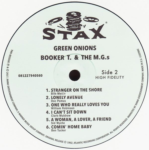 Booker T. & The M.G.'s* : Green Onions (LP, Album, Mono, RE, 180)