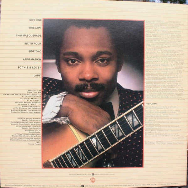 George Benson : Breezin' (LP, Album)