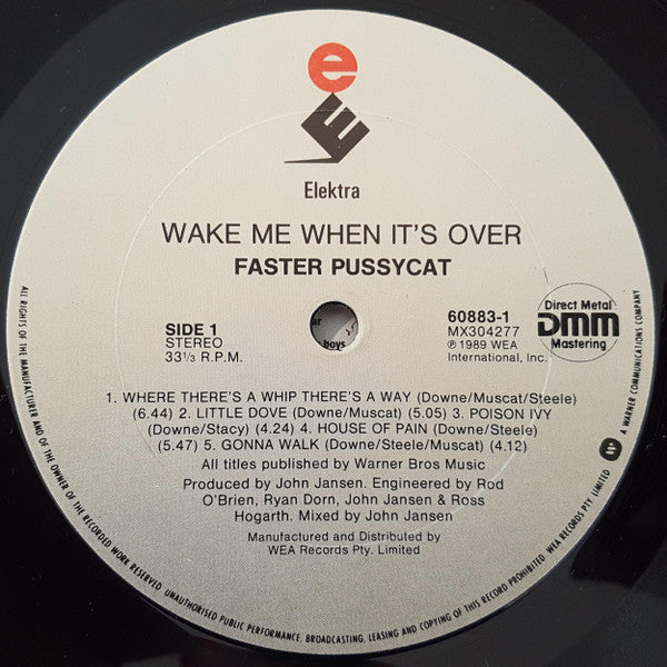 Faster Pussycat : Wake Me When It's Over (LP, Album)