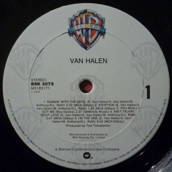 Van Halen : Van Halen (LP, Album, RE)