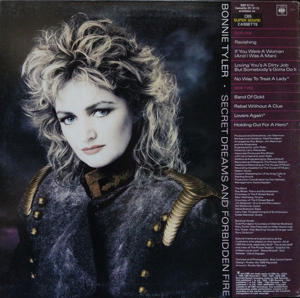 Bonnie Tyler : Secret Dreams And Forbidden Fire (LP, Album)