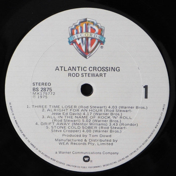 Rod Stewart : Atlantic Crossing (LP, Album, RE, Gat)