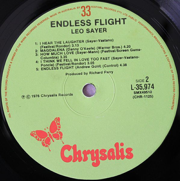 Leo Sayer : Endless Flight (LP, Album)