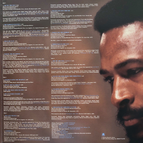 Marvin Gaye : You're The Man (2xLP, Album, Comp)