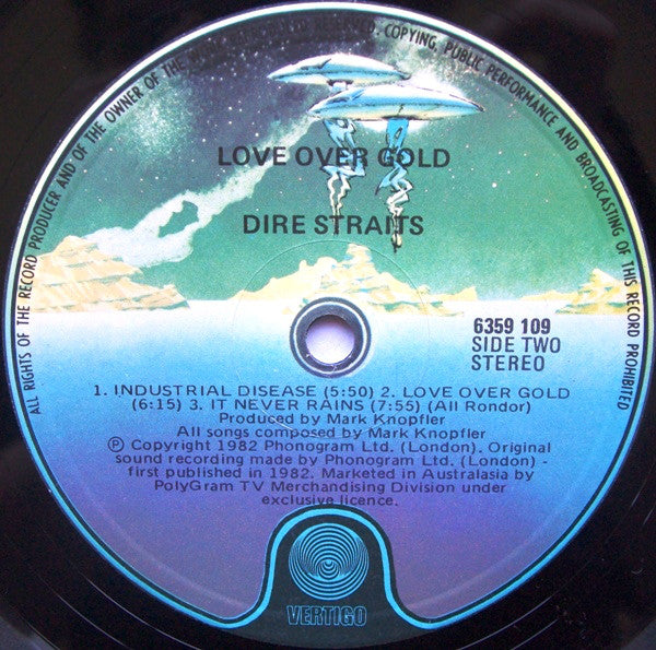 Dire Straits : Love Over Gold (LP, Album)