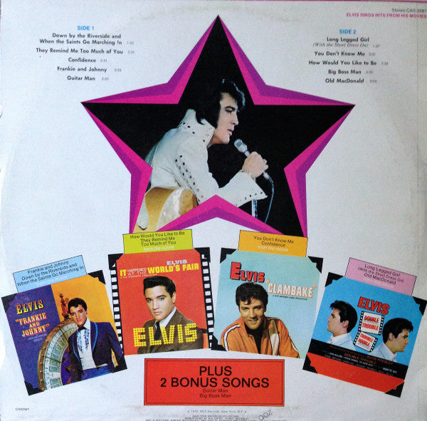 Elvis* : Sings Hits From His Movies Volume 1 (LP, Comp)