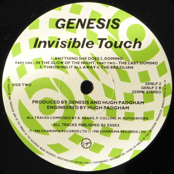 Genesis : Invisible Touch (LP, Album)