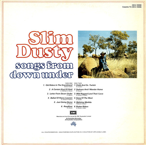 Slim Dusty : Songs From Down Under (LP)