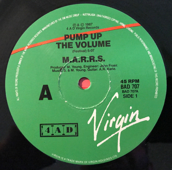 M|A|R|R|S : Pump Up The Volume (12")