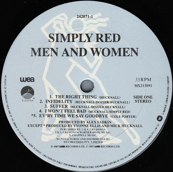 Simply Red : Men And Women (LP, Album)