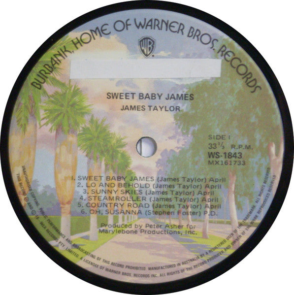 James Taylor (2) : Sweet Baby James (LP, Album)