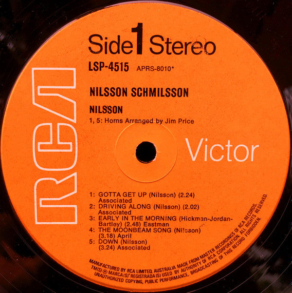 Harry Nilsson : Nilsson Schmilsson (LP, Album)