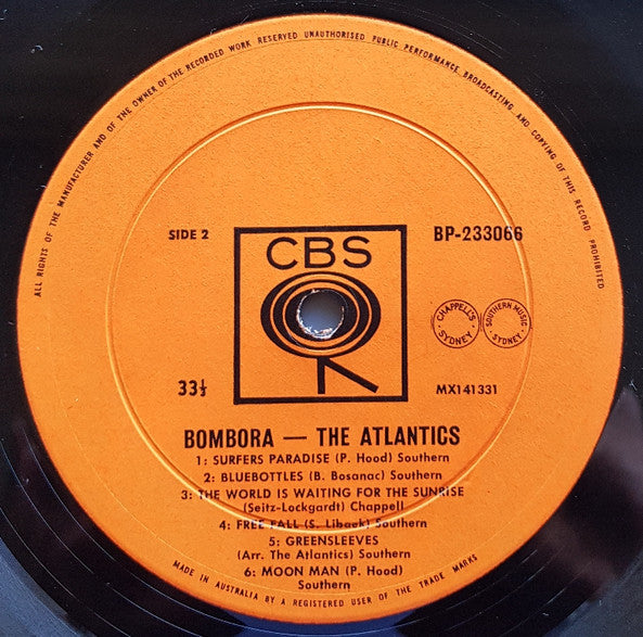 The Atlantics : Bombora (LP, Album, Mono)