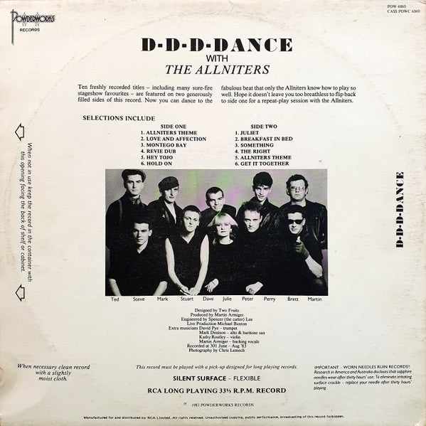 Allniters : D-D-D-Dance (LP)