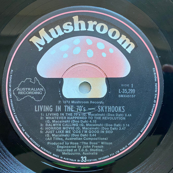 Skyhooks : Living In The 70's (LP, Album, RE, Gat)