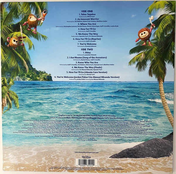 Various : Moana The Songs (LP)