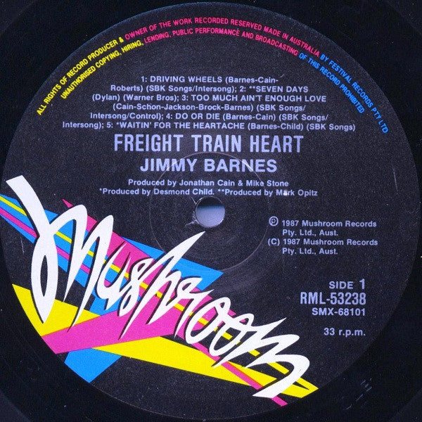 Jimmy Barnes : Freight Train Heart (LP, Album)