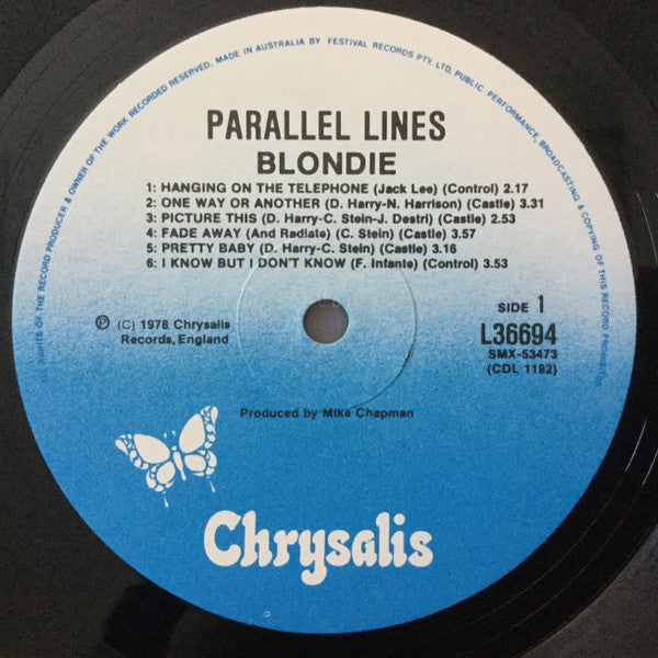 Blondie : Parallel Lines (LP, Album)