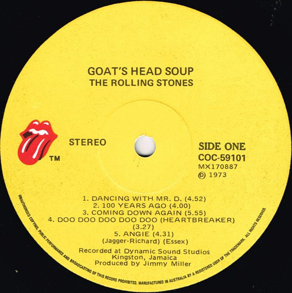 The Rolling Stones : Goat's Head Soup (LP, Album)