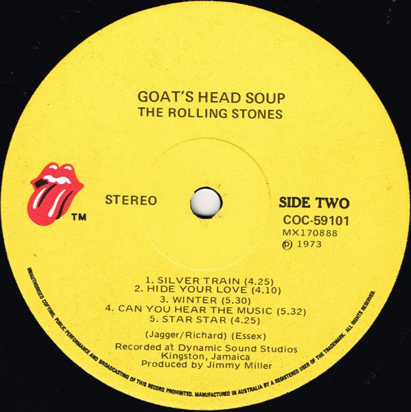 The Rolling Stones : Goat's Head Soup (LP, Album)