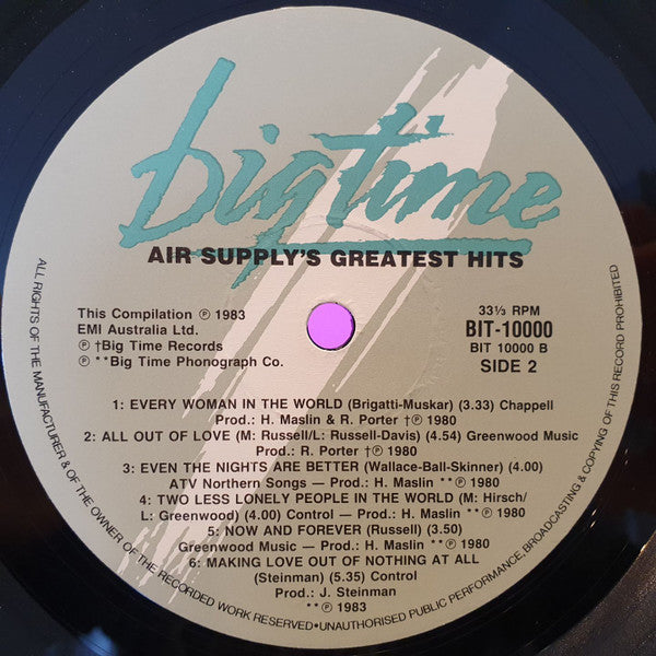 Air Supply : Greatest Hits (LP, Comp)