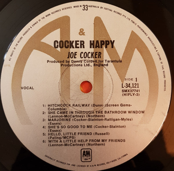 Joe Cocker : Cocker Happy (LP, Comp, Gat)