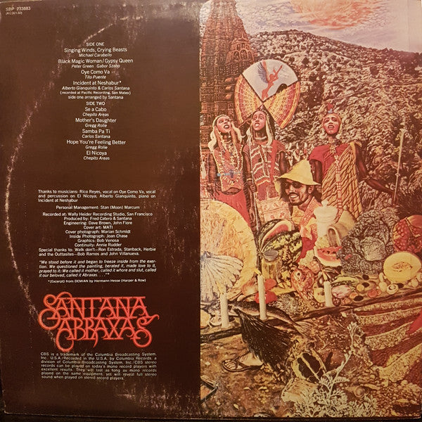 Santana : Abraxas (LP, Album)