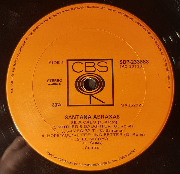 Santana : Abraxas (LP, Album)