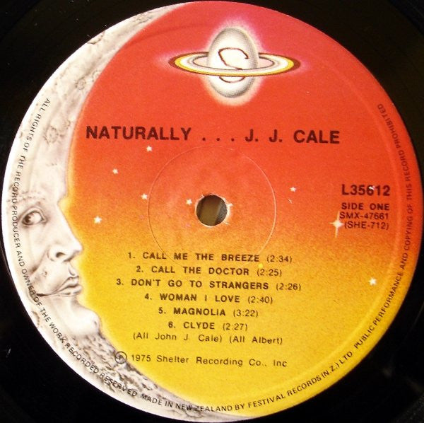 J.J. Cale : Naturally (LP, Album, RE)