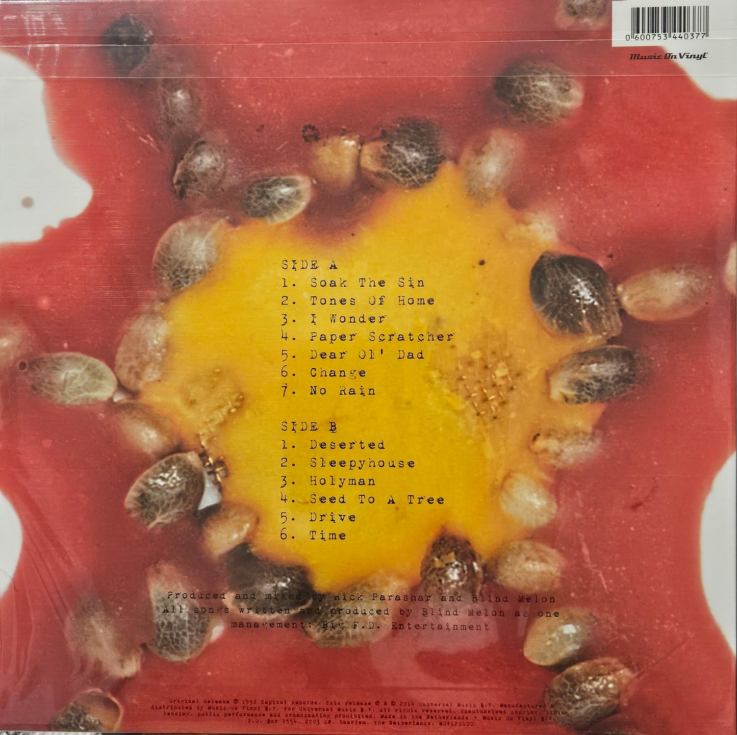 Blind Melon ‎– Blind Melon (Vinyl, LP, Album, 180g)