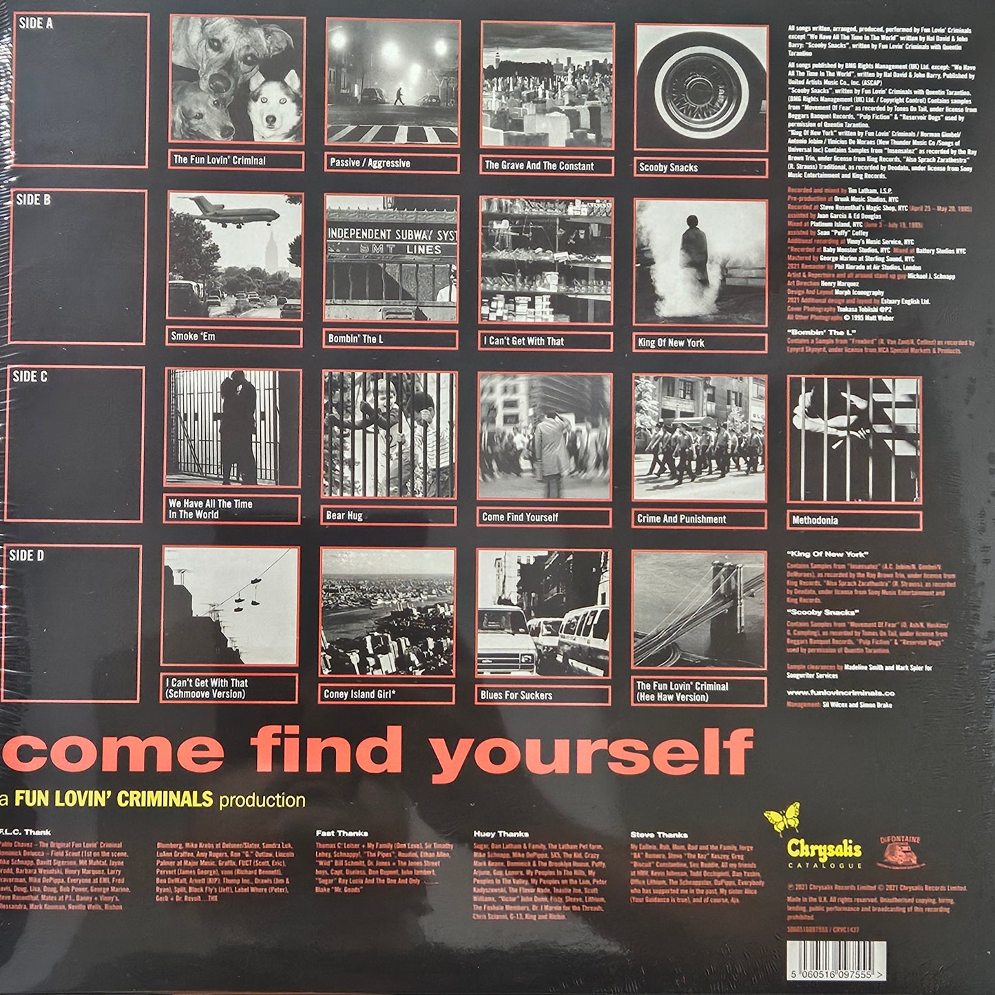 Fun Lovin' Criminals ‎– Come Find Yourself (2 x Vinyl, LP, Album, Limited Edition, Red/Yellow, 180g, Gatefold)