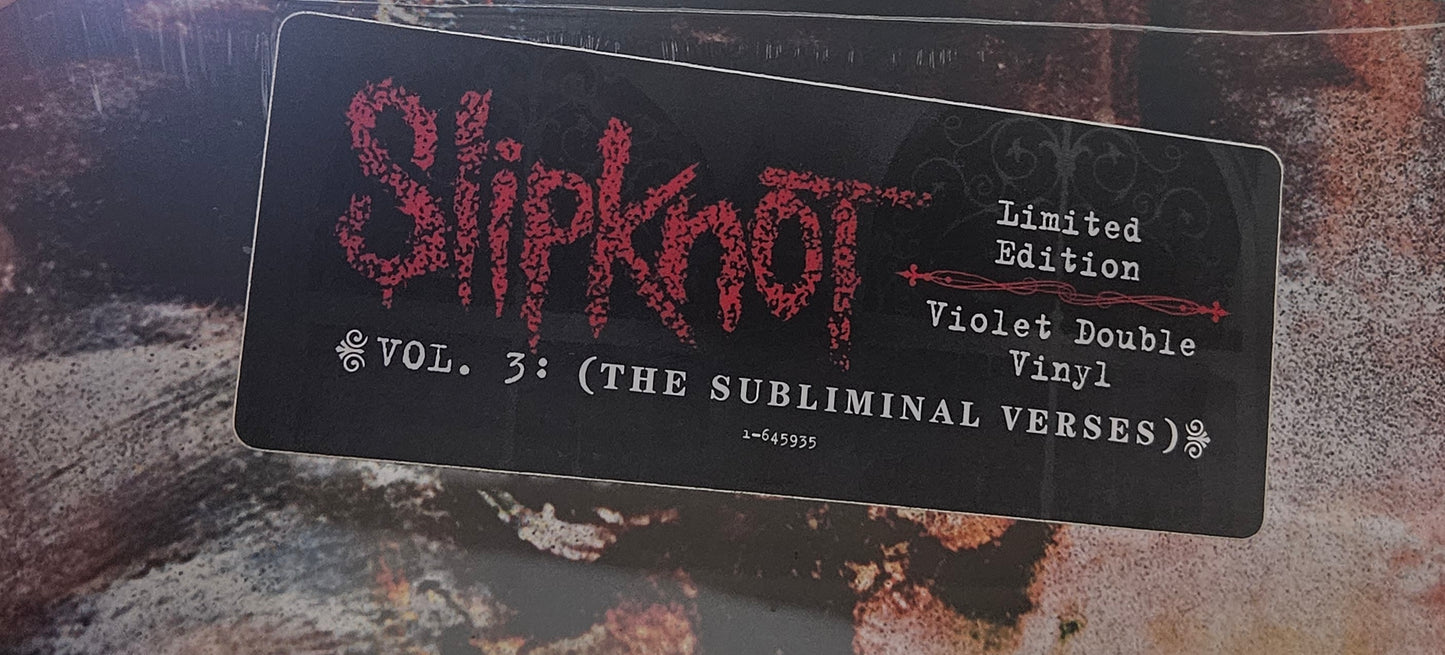 SLIPKNOT 'Vol. 3 The Subliminal Verses' VIOLET COLOURED Vinyl 2xLP Gatefold