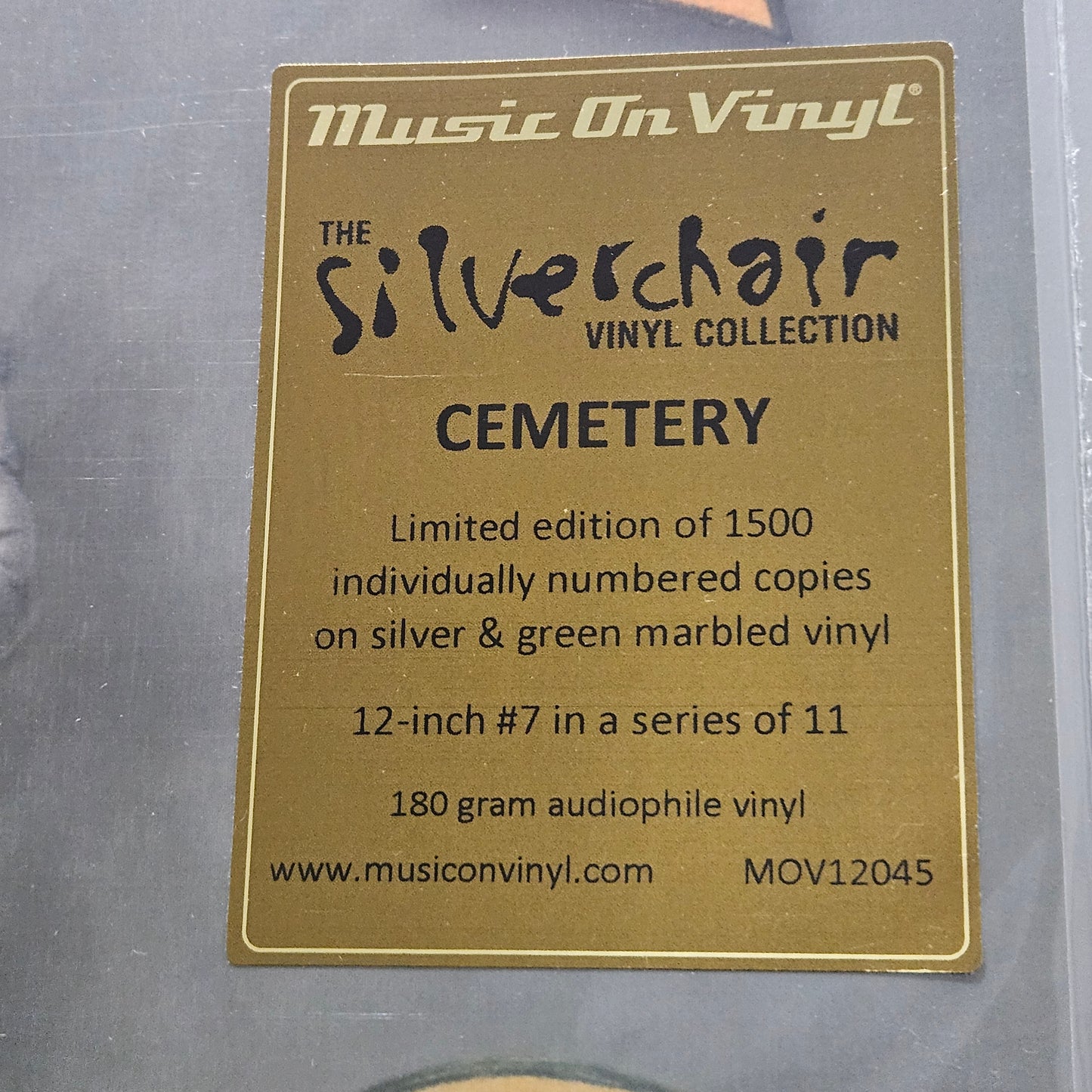 Silverchair / Cemetery 12" Silver & Green Marbled Vinyl LIMITED ED /1500