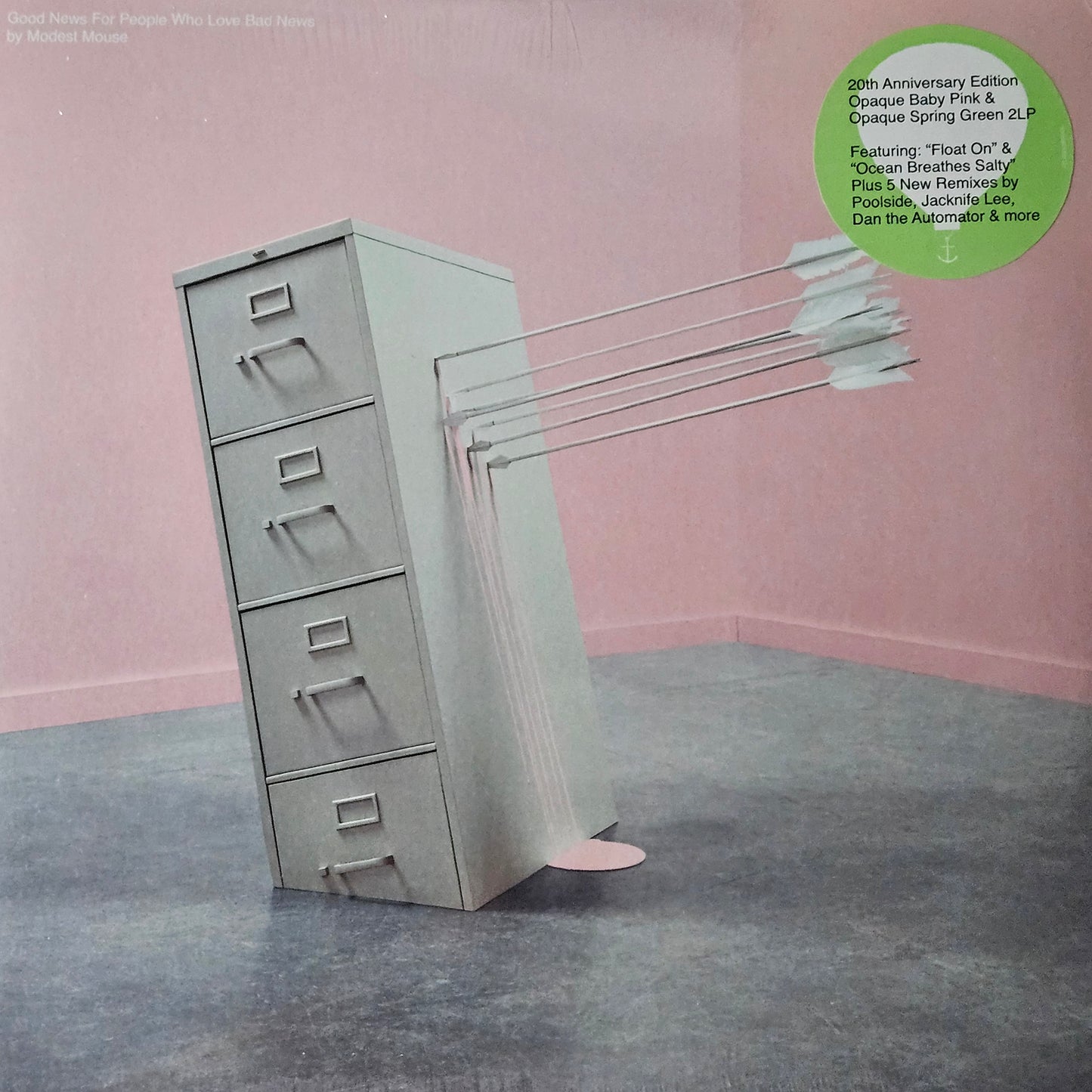 Modest Mouse - Good News For People Who Love Bad News 20th Anniversary Edition 2LP GREEN/PINK Vinyl