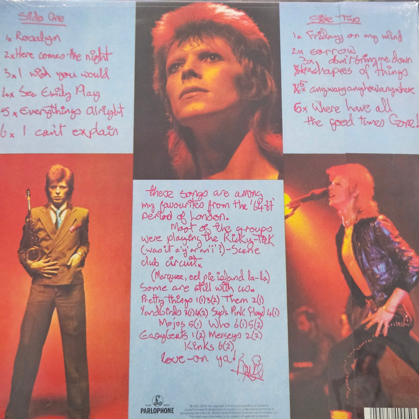 DAVID Bowie Pinups Vinyl