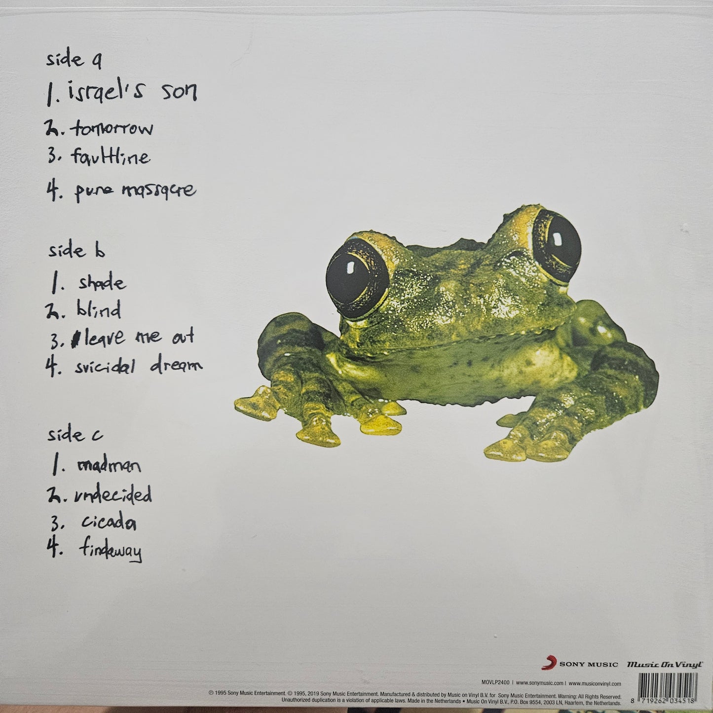 Silverchair ‎– Frogstomp (2 x Vinyl, LP, Album, Remastered, Side D Etching, 180g)