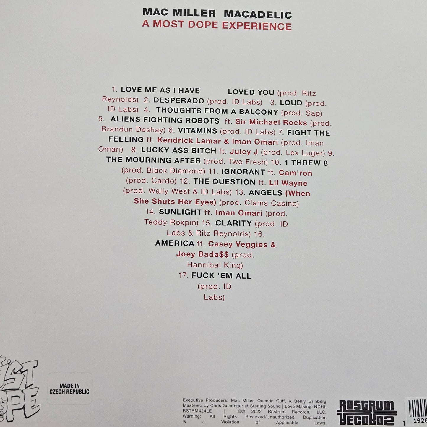 Mac Miller – Macadelic (2xLP)