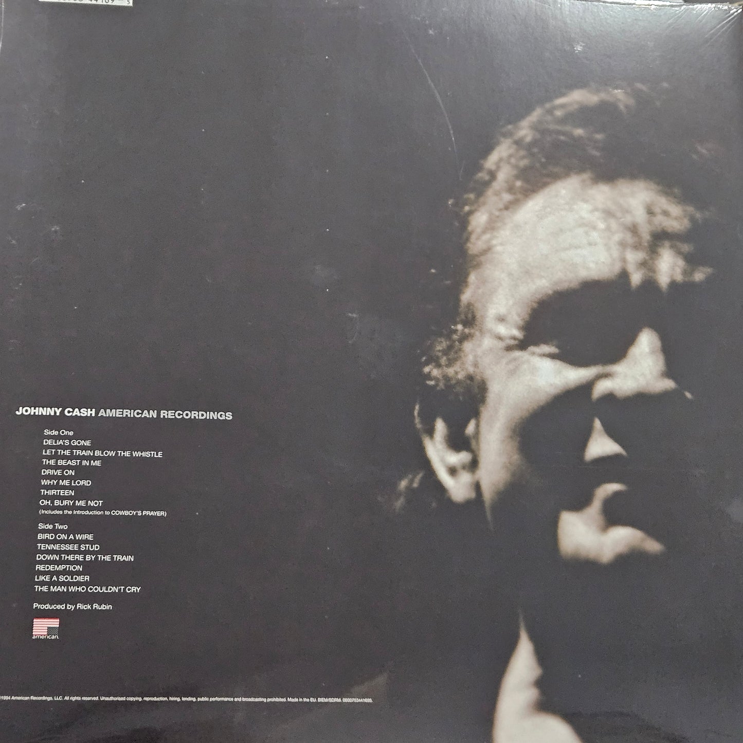 Johnny Cash ‎- American Recordings (Vinyl)