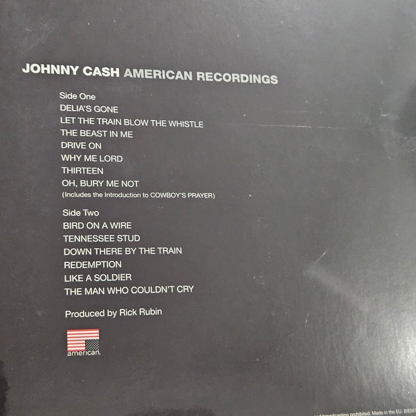 Johnny Cash ‎- American Recordings (Vinyl)