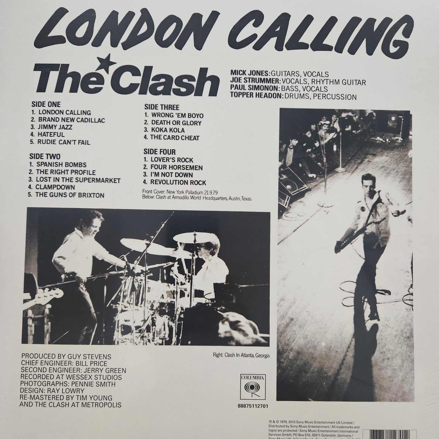 THE CLASH - LONDON CALLING 2LP