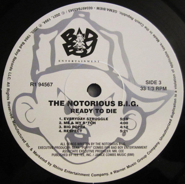 The Notorious BIG* : Ready To Die (2xLP, Album, RE)