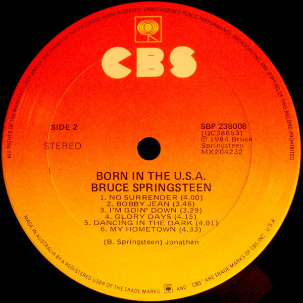 Bruce Springsteen : Born In The U.S.A. (LP, Album)