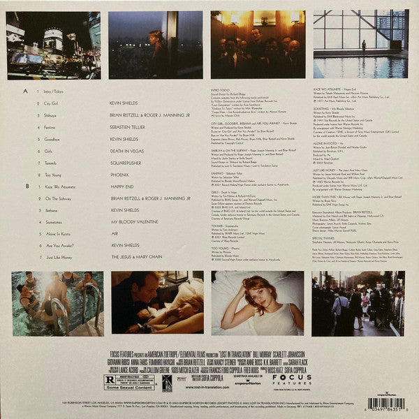 Various : Lost In Translation (Music From The Motion Picture Soundtrack) (LP, RE, RP)