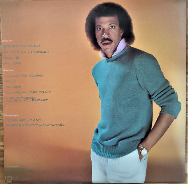 Lionel Richie : Lionel Richie (LP, Album, RE, Gat)