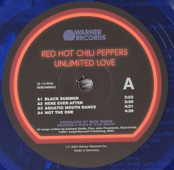 Red Hot Chili Peppers : Unlimited Love (2xLP, Album, Ltd, Blu)