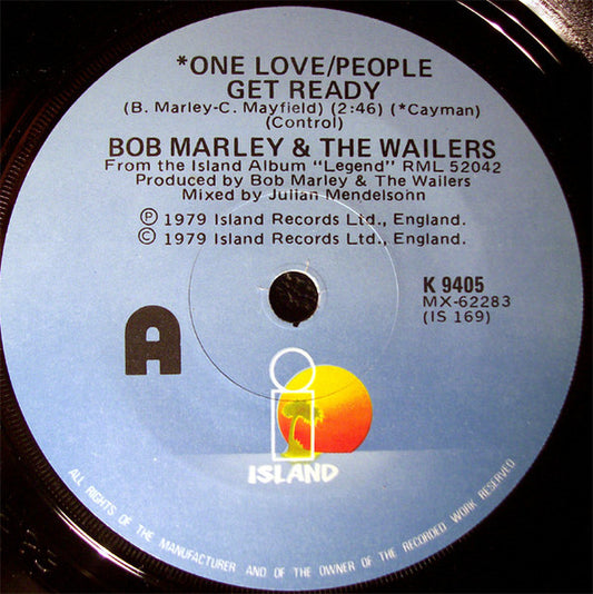 Bob Marley & The Wailers : One Love / People Get Ready (7", Single)