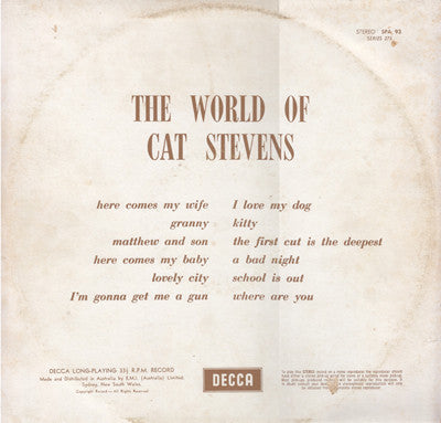 Cat Stevens : The World Of Cat Stevens (LP, Comp)