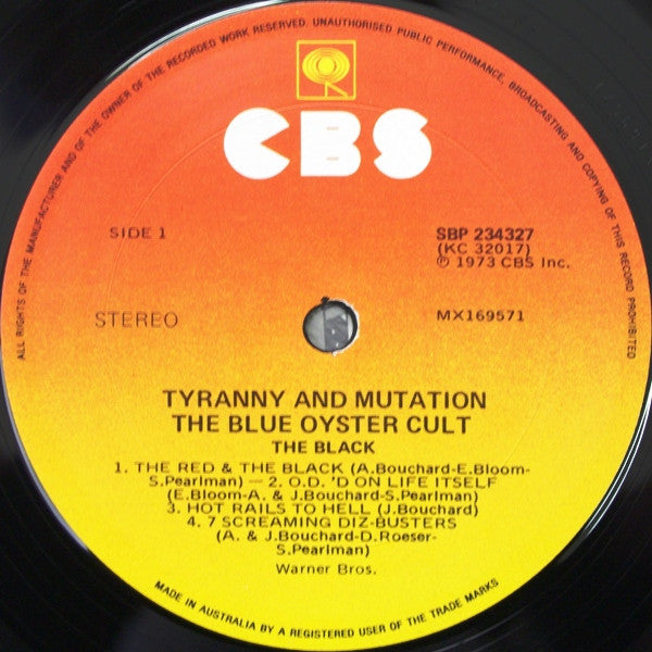 Blue Öyster Cult : Tyranny And Mutation (LP, Album, RE)