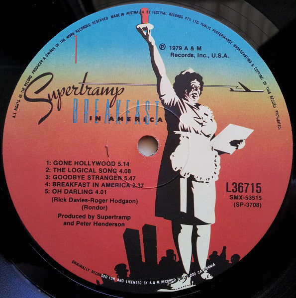 Supertramp : Breakfast In America (LP, Album)