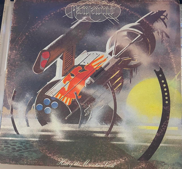 Hawkwind : Hall Of The Mountain Grill (LP, Album, Alt)